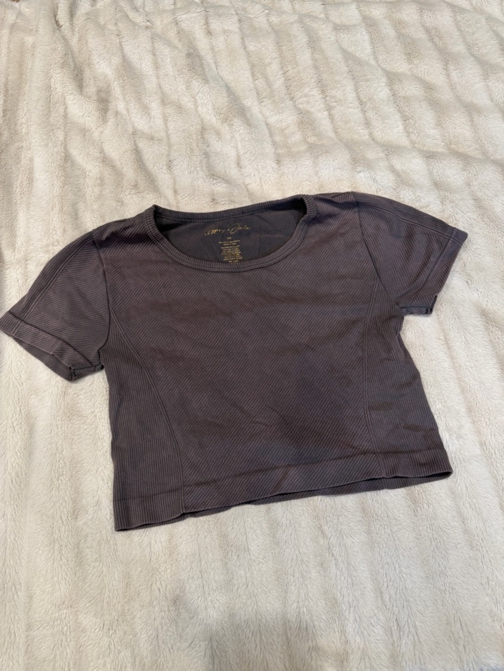 Women’s Cropped Ribbed Tee